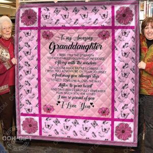 Quilt  Granddaughter Grandma  My Amazing Granddaughter Listen To Your Heart  Quilt